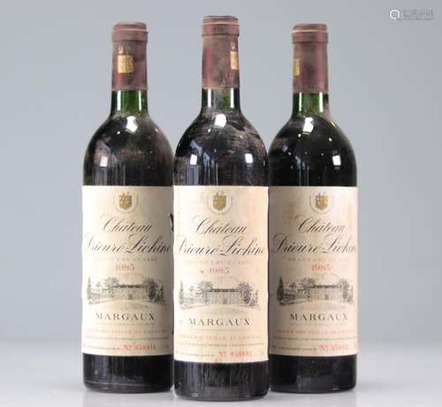 Lot of 15 Chateau PRIEURE LICHINE (Margaux) 1985