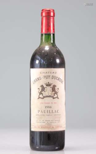 Chateau GRAND PUY-DUCASSE (Pauillac) 1986