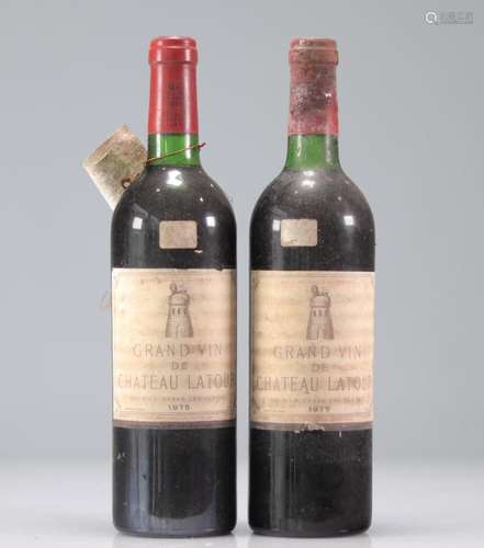 Lot of 2 Chateau LATOUR (Pauillac) 1975