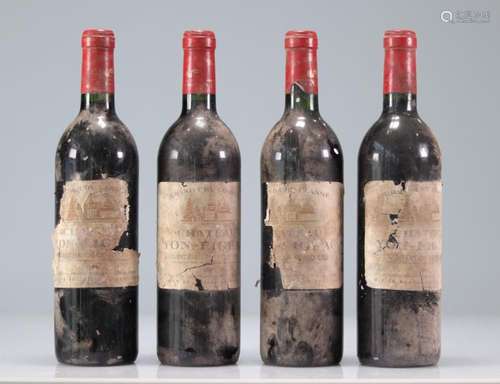 Lot of 4 Chateau YON FIGEAC (Saint-Emilion) 1985