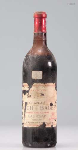 Chateau LUNCH-BAGES (Damaged label) (Pauillac) 1966