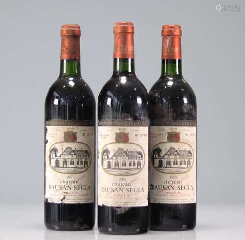 Lot of 6 Chateau RAUZAN SEGLAS (Margaux) 1985