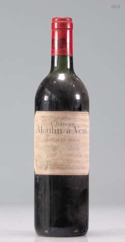 Lot of 5 Chateau MOULIN A VENT (Moulis en Medoc) 1986