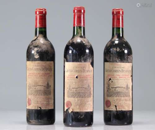 Lot of 6 Chateau GRAND CORBIN D ESPAGNE (Saint-Emilion) 1985