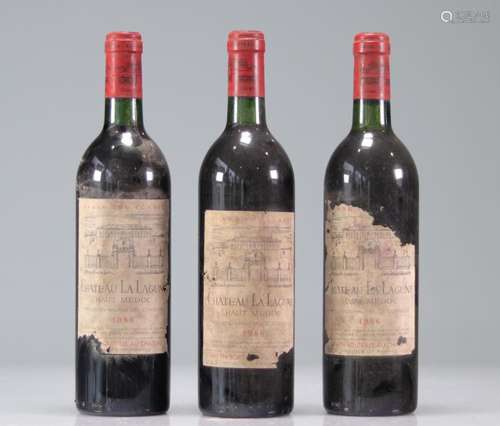 Lot of 6 Chateau LA LAGUNE (Medoc) 1986