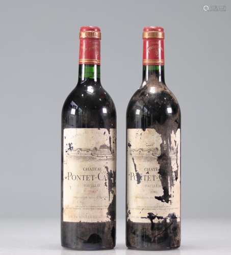 Lot of 2 Chateau PONTET CANET (Pauillac) 1983