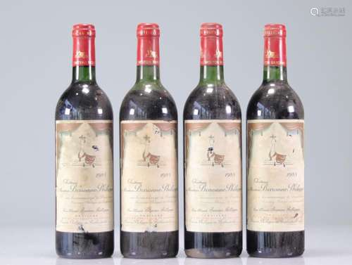 Lot of 23 Chateau MOUTON BARONNE PHILIPPE (Pauillac) 1985