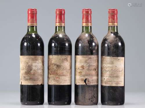 Lot of 4 Chateau HAUT BAGES LIBERAL (Pauillac) 1983