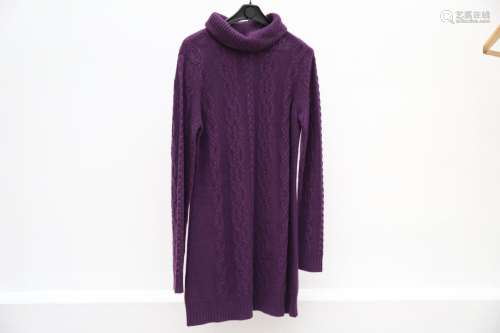 Pull violet col roulé en cachemire, L<br />
Espace cashmere ...