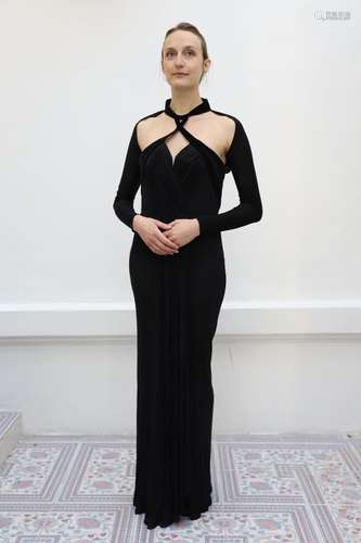 Robe "fourreau" de soirée par Thierry Mugler<br />...