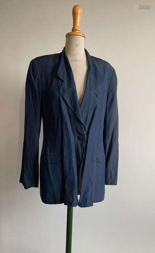 Veste Giorgio Armani années 80 coton indigo, 38/40