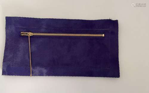 Grande pochette Tamara Mellon cuir violet