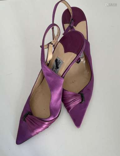 Escarpins Jimmy Choo satin violet, 37 et demi