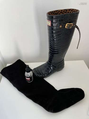 Bottes de pluie Collaboration Jimmy Choo/Hunter London avec ...