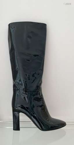 Bottes Tamara Mellon Cuir vernis noir, 39