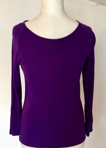 T-shirt Dries Van Noten violet col rond, S