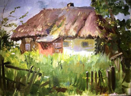 House in Vovkivtsyah oil painting Ivanchenko Natalia Oleksii...