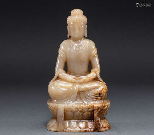 Hetian Jade Buddha statue of Song Dynasty of China