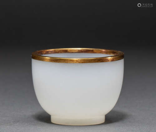 Jade tea cups from Hetian, Qing Dynasty, China