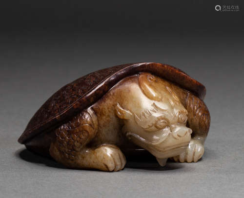 Hetian jade turtle ornaments of Song Dynasty of China