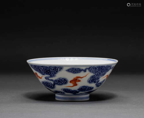 Chinese pastel bowl from the Qing Dynasty