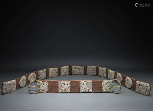 Hetian Jade Belt of Liao Dynasty, China