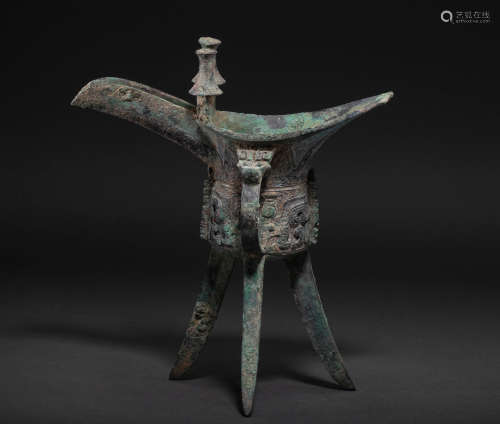 China warring States period bronze goblet