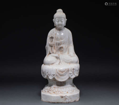 Ding Kiln porcelain Buddha in Song Dynasty of China