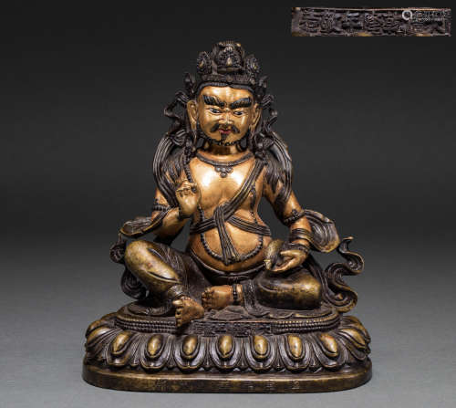 A statue of the God of wealth in Qing Dynasty