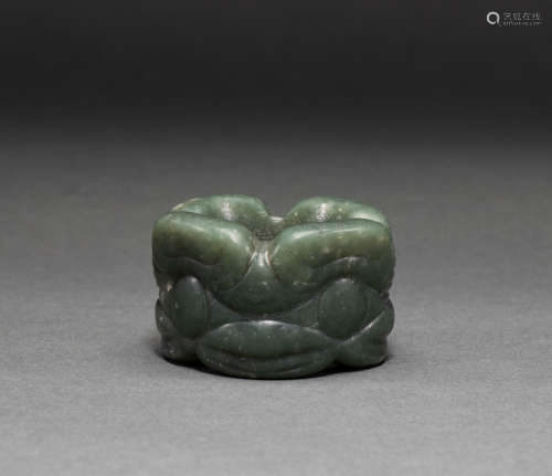 Chinese Red Mountain culture jade Cong