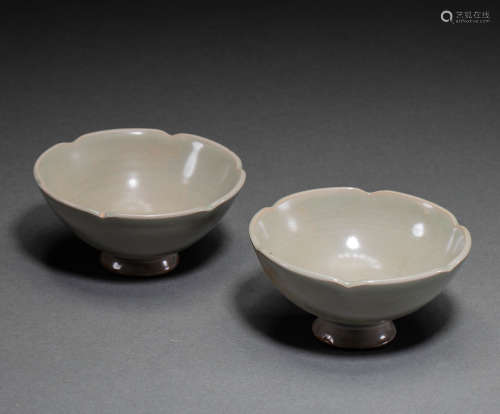 Celadon tea cups of Song Dynasty China