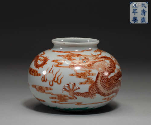 Chinese qing Dynasty pastel pot