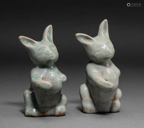 Korean celadon rabbit