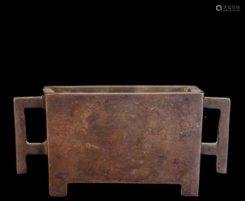 Chinese Qing Dynasty copper furnace