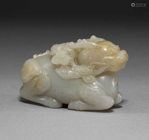 Hetian Jade auspicious Beast in Song Dynasty of China