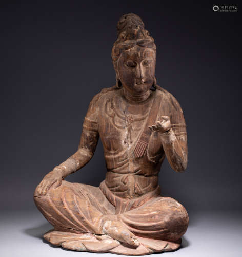 Chinese Song Dynasty wooden Buddha statue