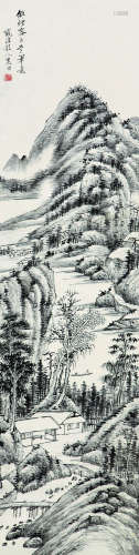 1746～1803 奚冈  仿王时敏山水 纸本  立轴