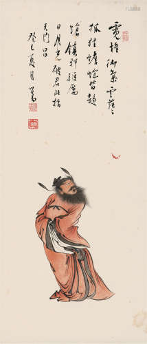1896～1963 溥儒 1953年作 接福图 纸本  立轴
