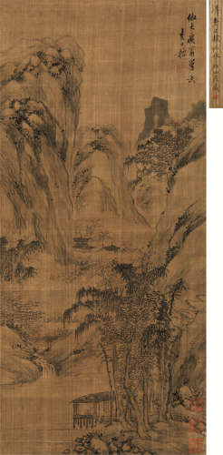 1615～1698 查士标  仿黄公望山水 绢本  立轴