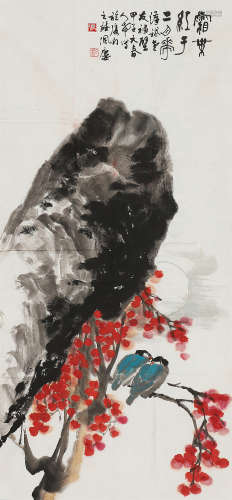 （1918-2008） 张人希 霜叶红于二月花 设色纸本 未裱