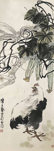 （1898-1976） 陈子奋 大吉图 设色纸本 立轴
