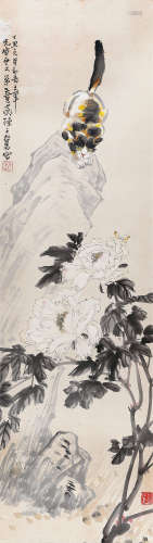 （1898-1976） 陈子奋 耄耋图 设色纸本 镜片