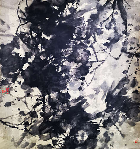 （b.1963） 蒋嵒 花卉 水墨纸本 立轴