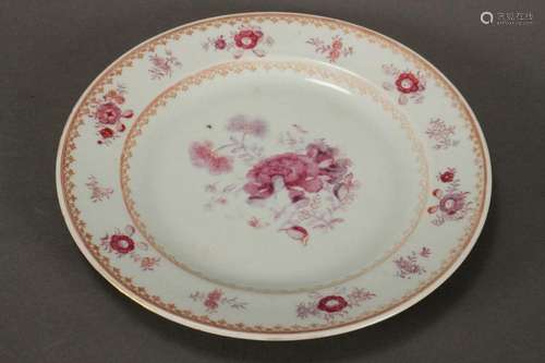 Chinese Qing Dynasty Export Ware Plate,