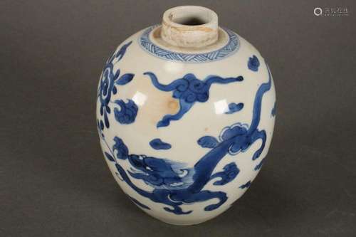 Chinese Qing Dynasty Blue and White Porcelain