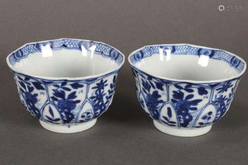 Pair of Chinese Qing Dynasty Blue and White