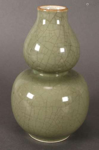 Chinese Celadon Double Gourd Vase,