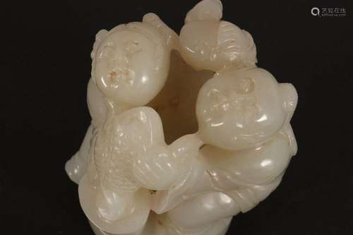 Good Chinese Jade Figure Group,