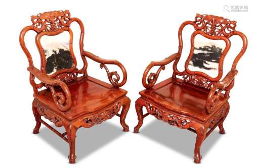 Fine Pair of Chinese Armchairs,