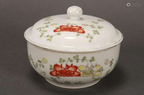 Chinese Porcelain Bowl and Cover,